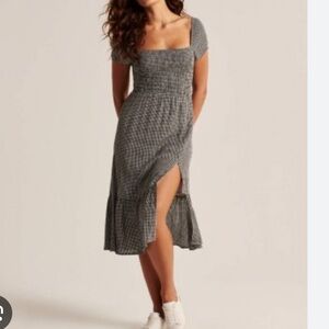 Abercrombie & Fitch gingham midi dress size XL petit